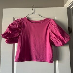 A New Day Pink Puff Sleeve Top